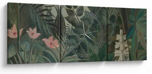 Tablou - Henri Rousseau, The Equatorial Jungle, reproducere (cu ceas) (90x30 cm)