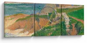 Tablou - Henri Moret, The Island of Raguenez, Brittany, reproducere (cu ceas) (90x30 cm)