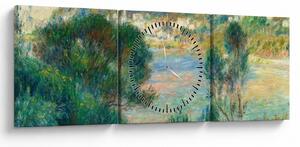 Tablou - Auguste Renoir, View of Monte Carlo from Cap Martin, reproducere (cu ceas) (90x30 cm)