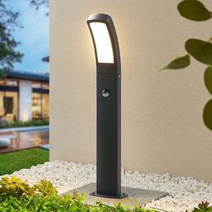 Lindby lampă cu soclu Moshe, 60 cm, antracit, senzor