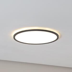 Panou Aqua LED, Ø 40 cm, negru, metal/plastic, CCT dimabil