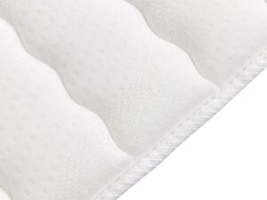 Pat matrimonial 160 cm Frinesa LED (crem) (cu somieră și saltea) (cu sp. depozitare) (cu iluminat LED). 1104223