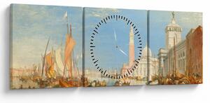 Tablou - Joseph Mallord William Turner, Venice the Dogana and San Giorgio Maggiore, reproducere (cu ceas) (90x30 cm)
