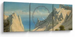 Tablou - Georg Emil Libert, View of Sommerspiret, the Cliffs of Møn, reproducere (cu ceas) (90x30 cm)