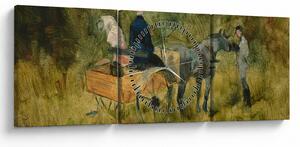 Tablou - Henri de Toulouse-Lautrec, The Trap, reproducere (cu ceas) (90x30 cm)
