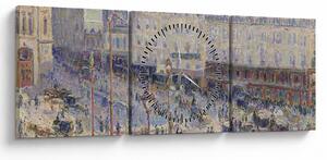 Tablou - Camille Pissarro, The Place du Havre, reproducere (cu ceas) (90x30 cm)