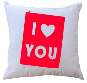JAKS Pernă 40 x 40 cm I love you