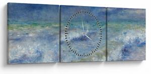 Tablou - Pierre-Auguste Renoir, Seascape, reproducere (cu ceas) (90x30 cm)