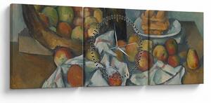 Tablou - Paul Cezanne, The Basket of Apples, reproducere (cu ceas) (90x30 cm)