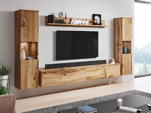 Z0ND0 Mobilier living Nova XL (Stejar wotan) (Iluminat LED alb). 1060058