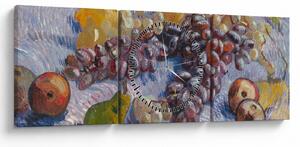 Tablou - Vincent van Gogh, Grapes, Lemons, Pears, and Apples, reproducere (cu ceas) (90x30 cm)