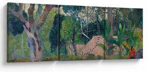 Tablou - Paul Gauguin, Te raau rahi (The Big Tree), reproducere (cu ceas) (90x30 cm)