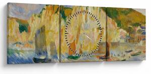 Tablou - Auguste Renoir, Sea and Cliffs, reproducere (cu ceas) (90x30 cm)