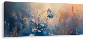 Tablou - Pajiște cu Fluture (120x50 cm)
