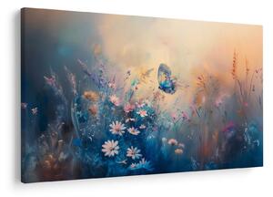Tablou - Pajiște cu Fluture (90x60 cm)