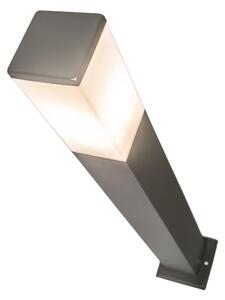 Lampa de exterior modern gri inchis cu opal 80 cm IP44 - Malios
