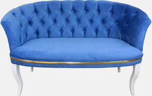 Set canapea Milano Relax 2+1, Homs textil albastru
