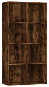 Bibliotecă/dulap, stejar fumuriu, 66x30x130 cm, lemn prelucrat