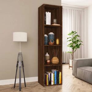 Bibliotecă/dulap TV, stejar maro, 36x30x143 cm, lemn prelucrat