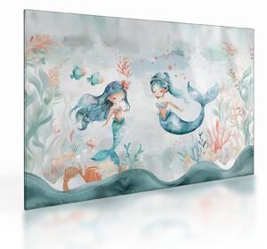 Tablou pe sticlă - Sirene (70x50 cm)