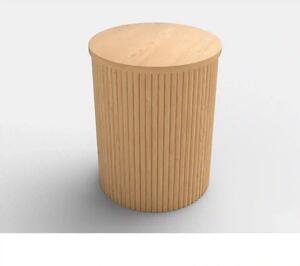 Masuta cafea WOODY S, stejar natural, 40x40x50 cm