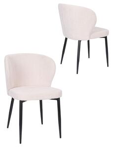 Scaun de dining Meg, picioare negre