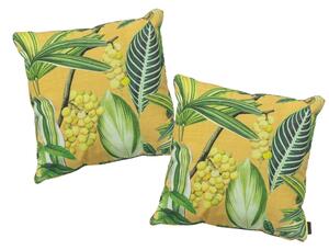Set 2 buc perne de exterior GRAVES 50x50 cm, galben