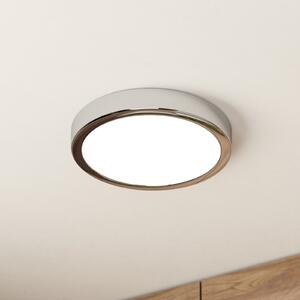 EGLO Plafonieră cu LED Fueva 5 IP44 3000K cromat Ø21cm, Gri, Baie, Metal