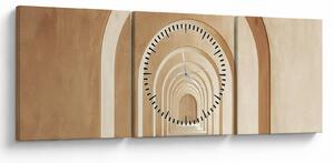 Tablou - Pasaj Bej (cu ceas) (90x30 cm)