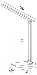 Lampă de birou LED dimabilă NOBLITE N LED/7W/230V 3000/4000/6500K gri