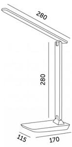 LED Lampă de masă dimerizabilă NOBLITE N LED/7W/230V 3000/4000/6500K roz