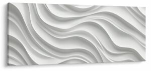 Tablou - Valuri Albe 3D (120x50 cm)