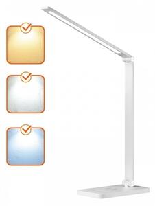 Lampă de birou LED cu dimmer și încărcare wireless NOBLITE Q LED/7W/230V 3000/4000/6500K alb