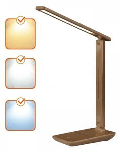 Lampă de birou LED dimerizabilă NOBLITE N LED/7W/230V 3000/4000/6500K maro