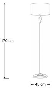 Brilagi - Lampadar SAPHIRE 1xE27/15W/230V crem/auriu/patină