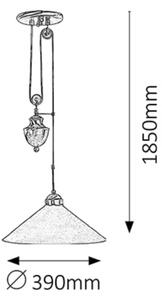 Rabalux 2706 - Lustra MARIAN 1xE27/100W/230V