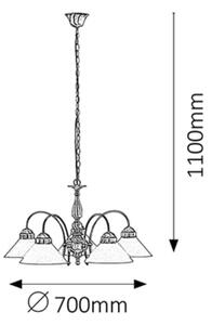 Rabalux 2705 - Lustra cu lant MARIAN 5xE27/60W/230V