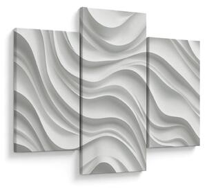 Tablou - Valuri Albe 3D (90x60 cm)