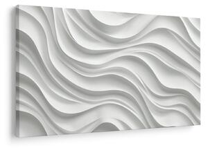 Tablou - Valuri Albe 3D (90x60 cm)