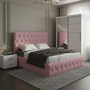 Set dormitor Nova Roz cu Dulap Atlantic 150 Alb