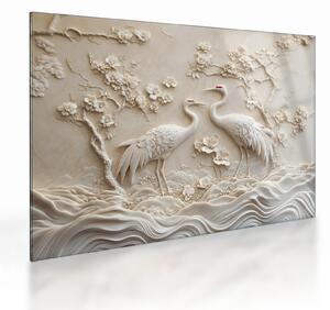 Tablou pe sticlă - Model Chinezesc (70x50 cm)