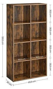 Biblioteca Vasagle, Model Marshall, 65.5x30x129.5 cm, Antic