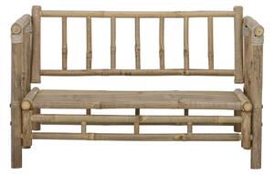 Canapea de exterior, natur, din lemn de bambus, Sole Mini