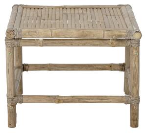 Masuta de cafea de exterior, patrata, natur, din lemn de bambus, Sole