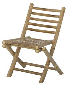 Scaun pliabil de exterior, natur, din lemn de bambus Mini Sole