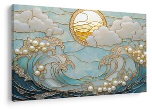 Tablou - Perle 3D în Ocean (90x60 cm)