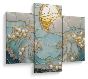 Tablou - Perle 3D în Ocean (90x60 cm)