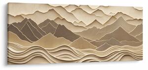 Tablou - Linii Montane 3D (120x50 cm)