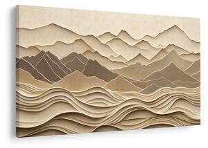 Tablou - Linii Montane 3D (90x60 cm)