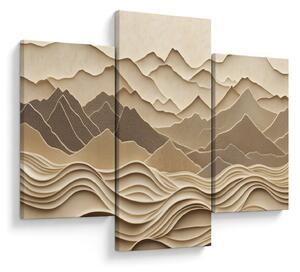 Tablou - Linii Montane 3D (90x60 cm)